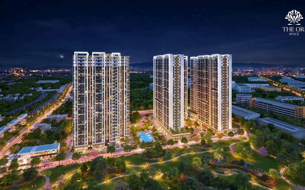 Phối cảnh tổng quan dự án The Ori Space, trích từ video dự án do Minh Đông cung cấp