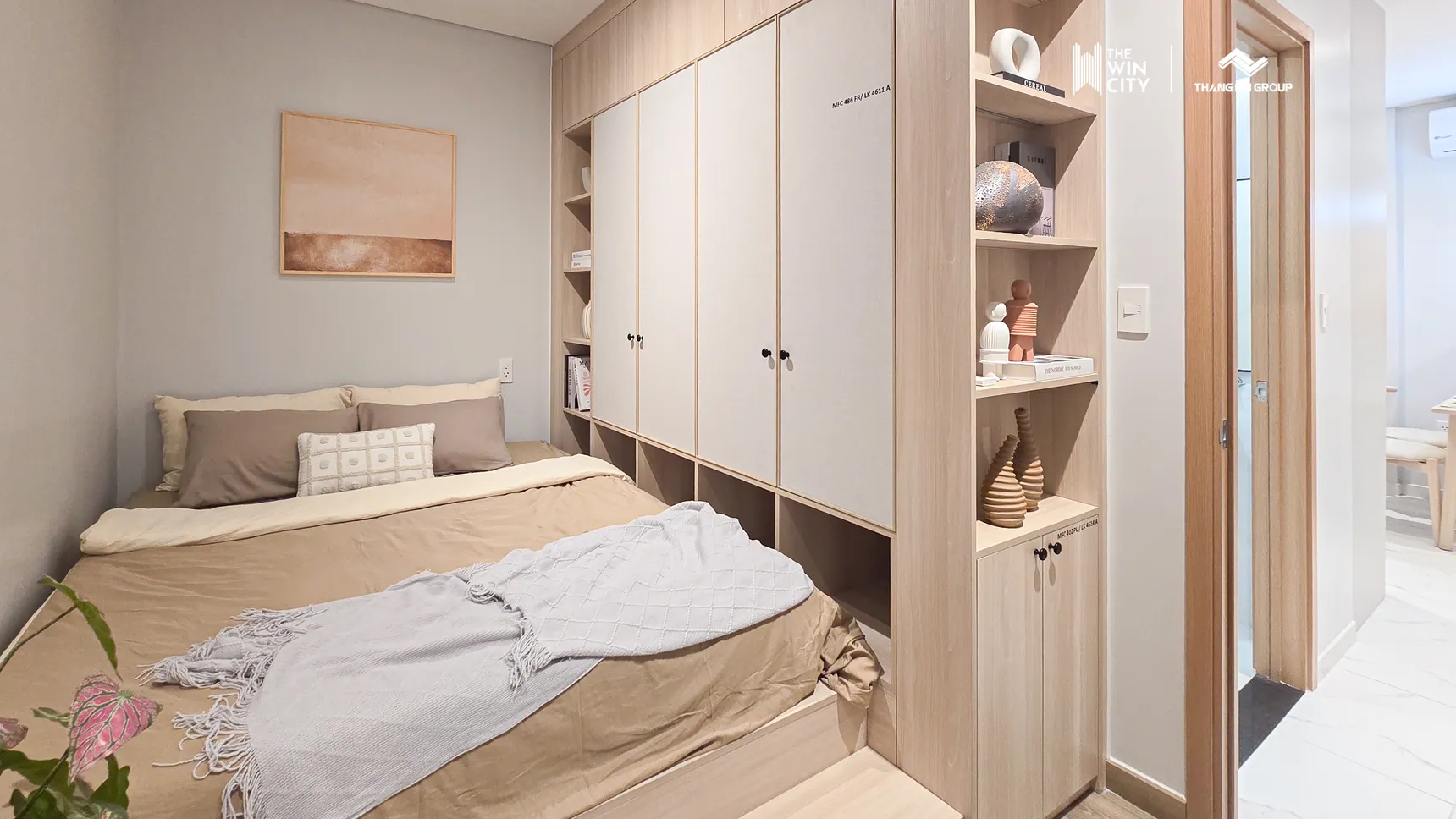 Ảnh phòng ngủ căn hộ mẫu nhóm 2 phòng ngủ